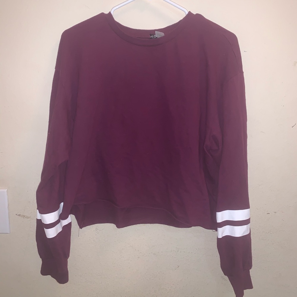 Varsity Cropped Crew Neck